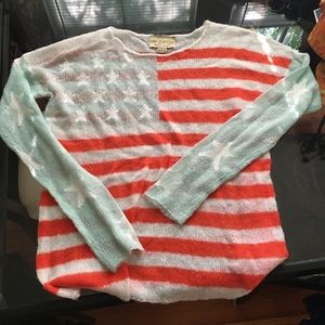 1HR SALE Wildfox White Label American Flag Sweater